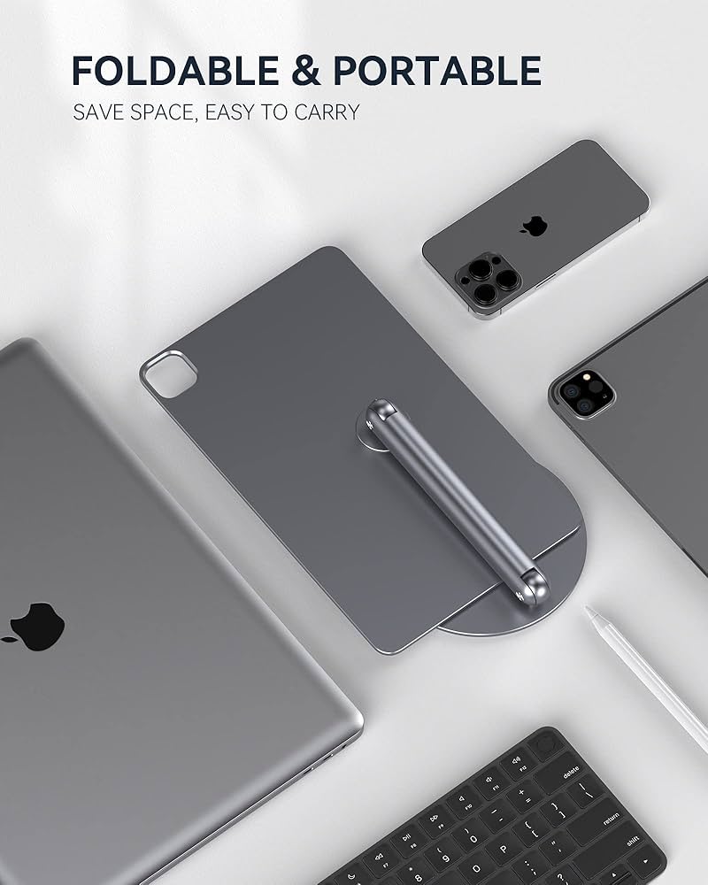 LULULOOK Magnetic Stand for iPad Pro, 360 Degree Rotation
